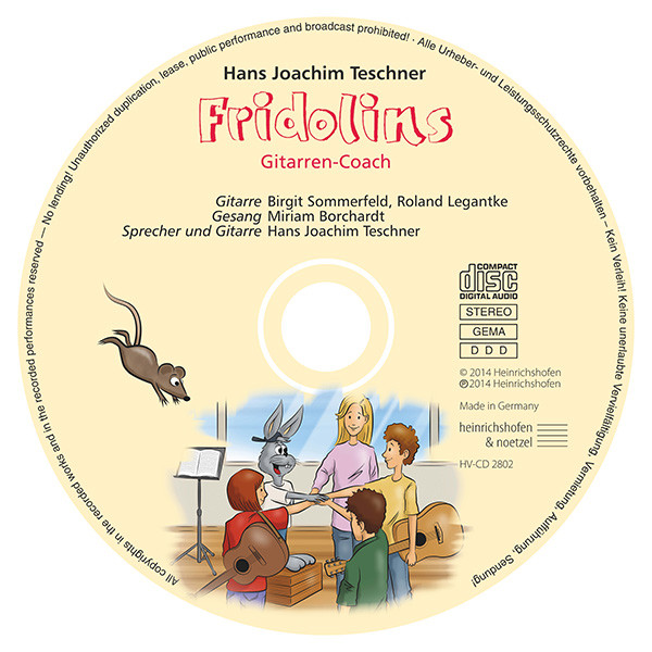 Fridolins Gitarren-Coach (mit CD) | Hans Joachim Teschner | Heinrichshofen publishing house