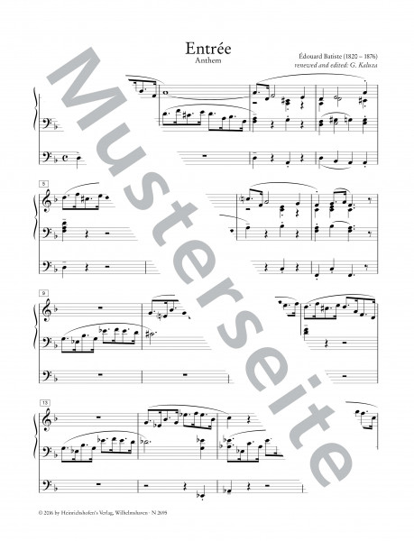 Organ works | Édouard Batiste | Heinrichshofen publishing house