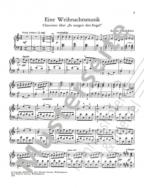 A Christmas music | Richard Rudolf Klein | Heinrichshofen publishing house