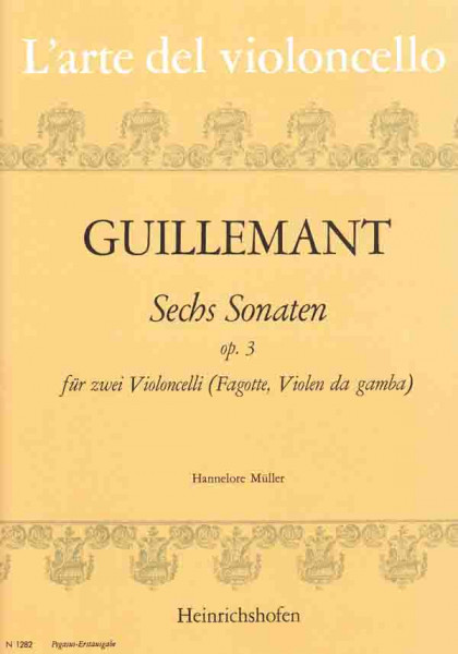 6 sonatas op.3 | Benoit Guillemant | Heinrichshofen publishing house