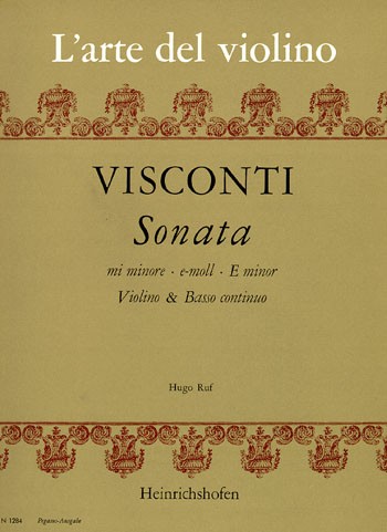 Sonata e-minor | Visconti | Heinrichshofen publishing house