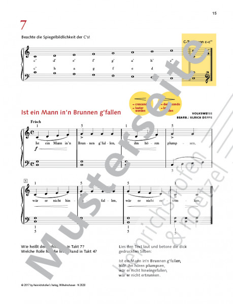 The new piano primer | Volume 1 | Ulrich Deppe | Heinrichshofen publishing house
