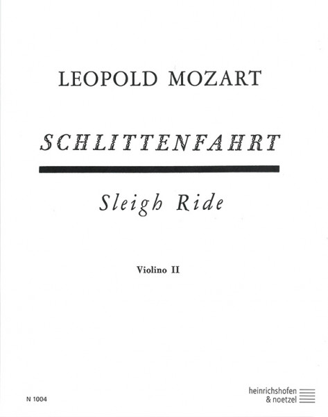 Sleigh Ride | Leopold Mozart | Heinrichshofen publishing house