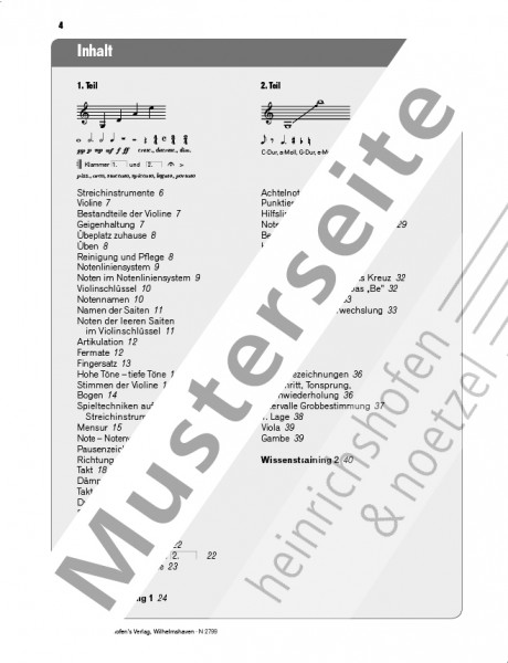 Learning theorie playfully | Violin | Maria Evers, Christoph Reuter | Heinrichshofen publishing house