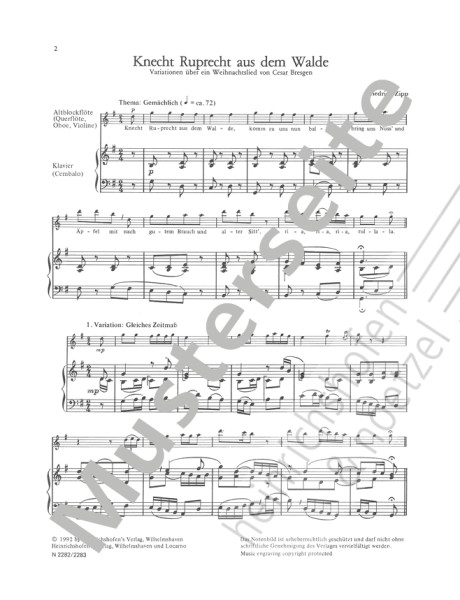 Knecht Ruprecht aus dem Walde | Friedrich Zipp | Heinrichshofen Verlag