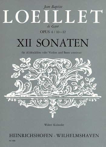 12 Sonaten, op. 4 Nr. 1, Heft 4, Sonate 10-12
