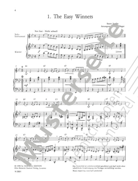 Let's rag ... | Scott Joplin, Uwe Heger | Heinrichshofen publishing house