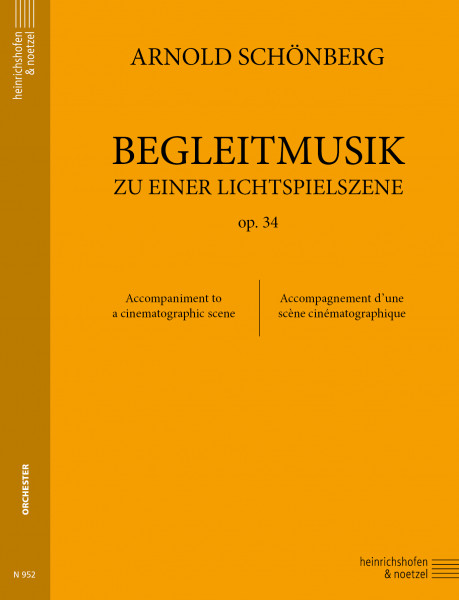 ‘Begleitmusik zu einer Lichtspielszene’ for orchestra, op.34