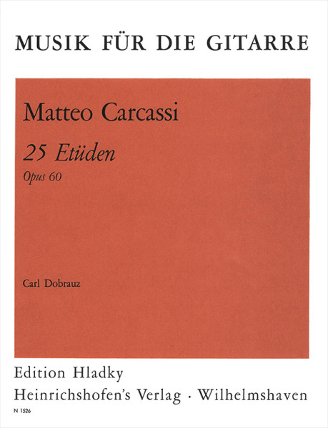 25 Etudes for Guitar | Matteo Carcassi | Heinrichshofen publishing house