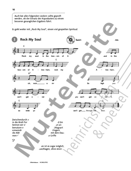 Fridolin - Song accompaniment for guitar method | Hans Joachim Teschner | Heinrichshofen publishing house