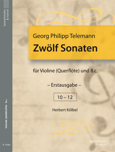 Twelve Sonatas | Georg Philipp Telemann | Heinrichshofen publishing house