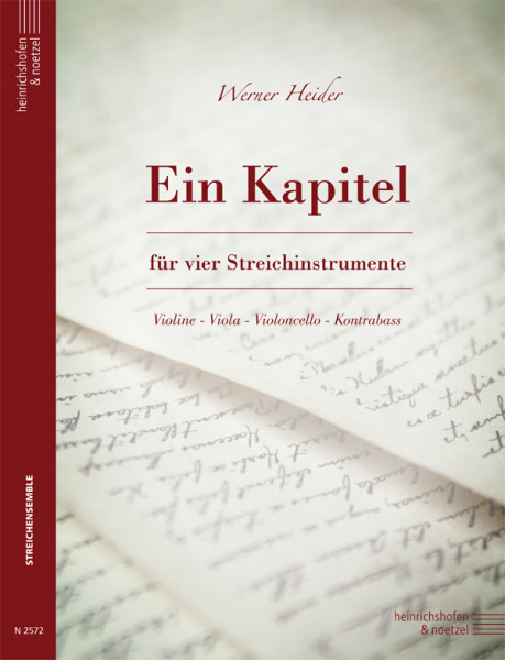 One Chapter | Werner Heider | Heinrichshofen publishing house