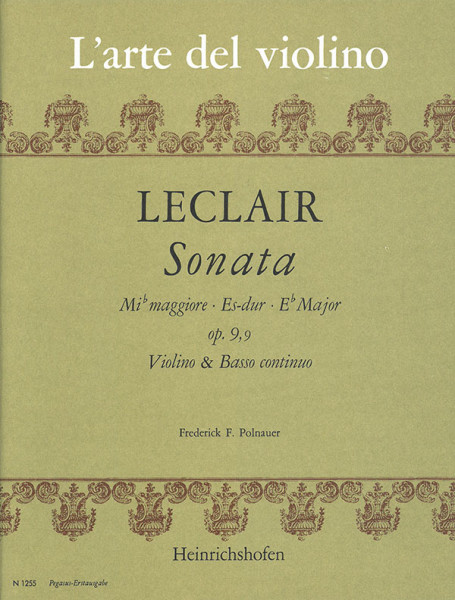 Sonata Es Major | Lean-Marie Leclair | Heinrichshofen publishing house