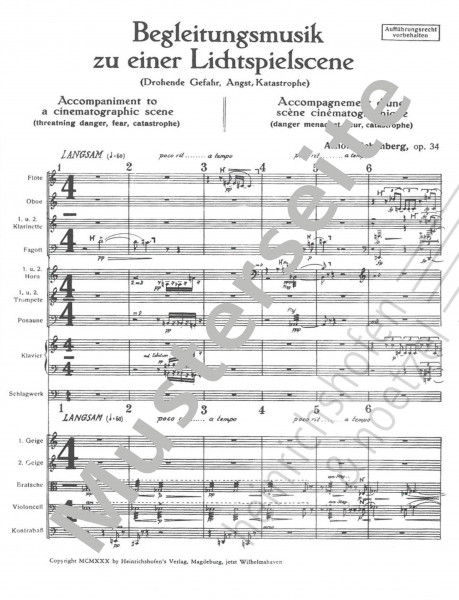 Begleitmusik zu einer Lichtspielszene op. 34
