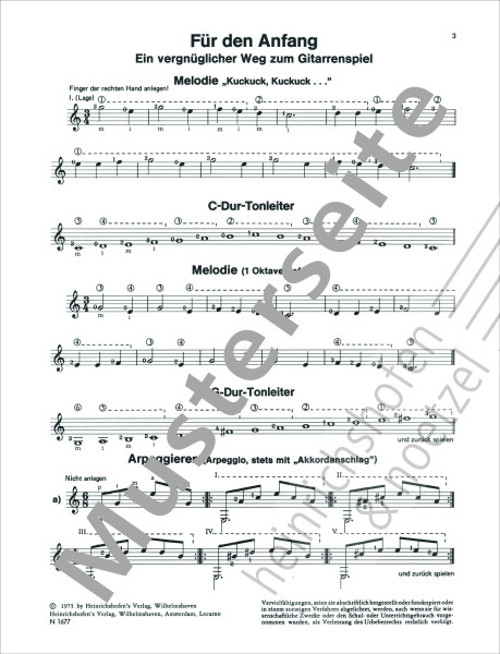 Getting started with the guitar | Luise Walker | Heinrichshofen publishing house