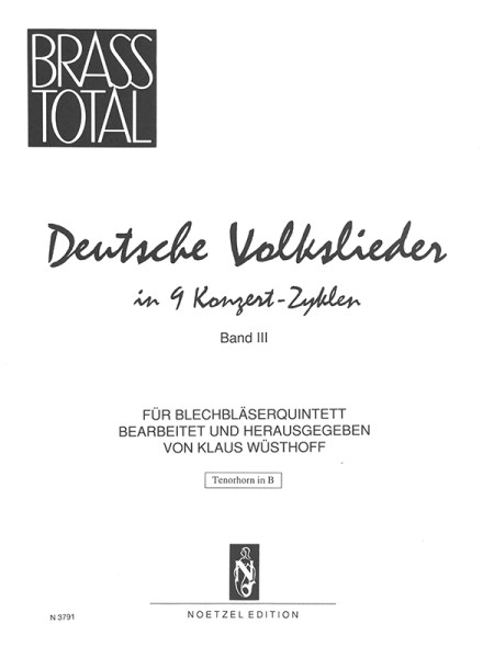 German folk songs in 9 concert cycles III | Klaus Wüsthoff | Heinrichshofen publishing house