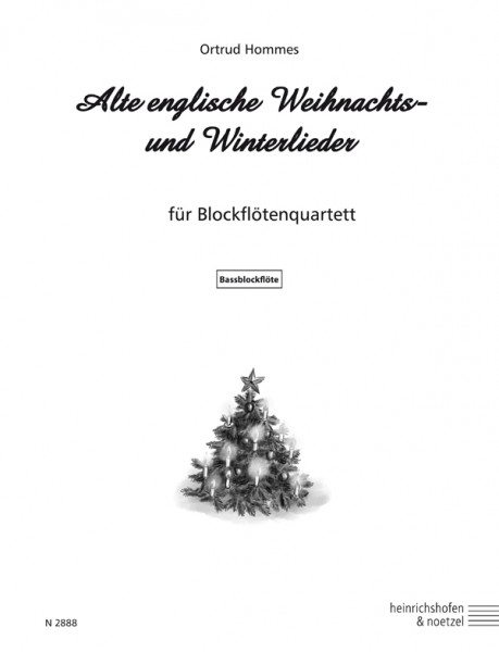 Old English Christmas and winter carols - bass part