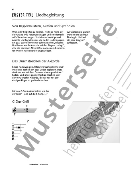 Song accompaniment for the guitar school Fridolin | Hans Joachim Teschner | Heinrichshofen publishing house