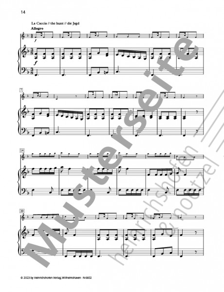 L'Autunno (Autumn) op. 8, no. 3, RV 293 | Antonio Vivaldi | Heinrichshofen publishing house