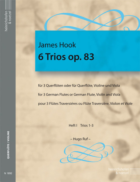 6 Trios op.83 | Sonaten I - III | James Hook | Heinrichshofen Verlag