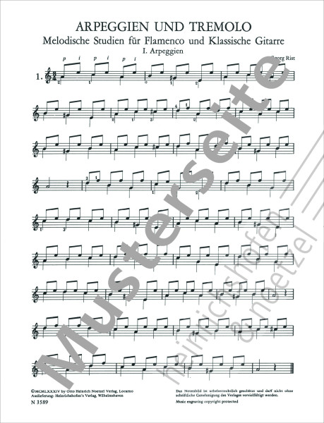 Arpeggios and Tremolos | Georg Rist | Heinrichshofen publishing house
