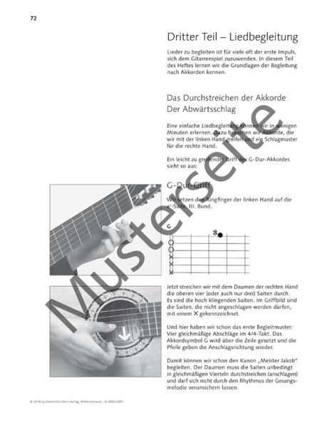 Fridolins Gitarren-Coach (mit CD) | Hans Joachim Teschner | Heinrichshofen publishing house