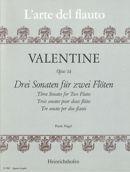 Three sonatas for two flutes op.14 | Robert Valentin | Heinrichshofen publishing house