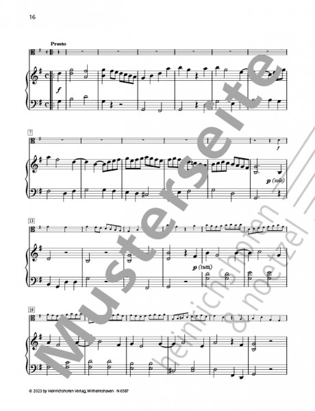 Concerto in G major TWV51:G9 | Georg Philipp Telemann | Heinrichshofen publishing house