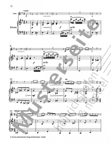 Concerto op. 34 | Oskar Rieding | Heinrichshofen publishing house