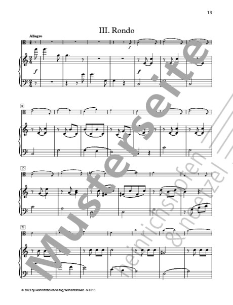 Concertino in G major op.11| Ferdinand Küchler | Heinrichshofen publishing house