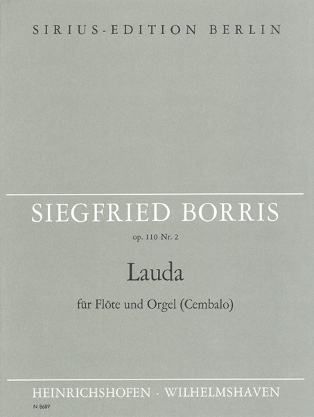 Lauda op. 110 No. 2 | Siegfried Borris | Heinrichshofen publishing house