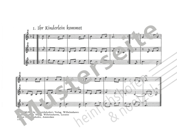 Three Recorders for Christmas | Norbert Linke | Heinrichshofen publishing house