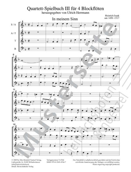 Quartett-Spielbuch
