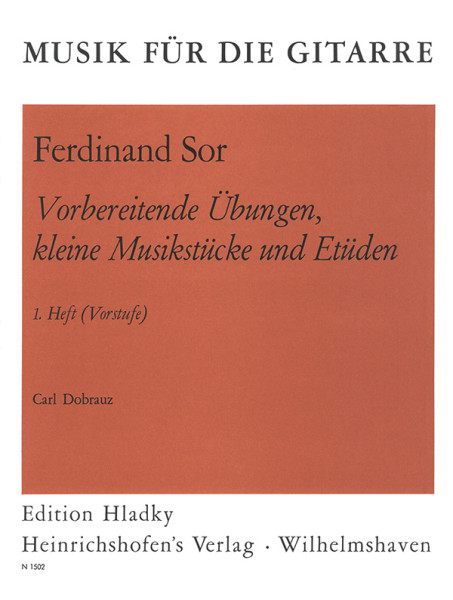 Introductory exercises, short pieces and études | Volume 1 | Fernando Sor | Heinrichshofen publishing house