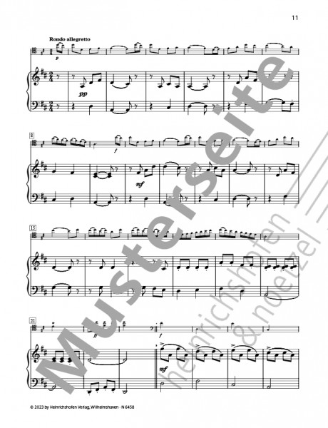 Concerto No. 2 op. 17, D major | Jean-Baptiste Bréval | Heinrichshofen publishing house