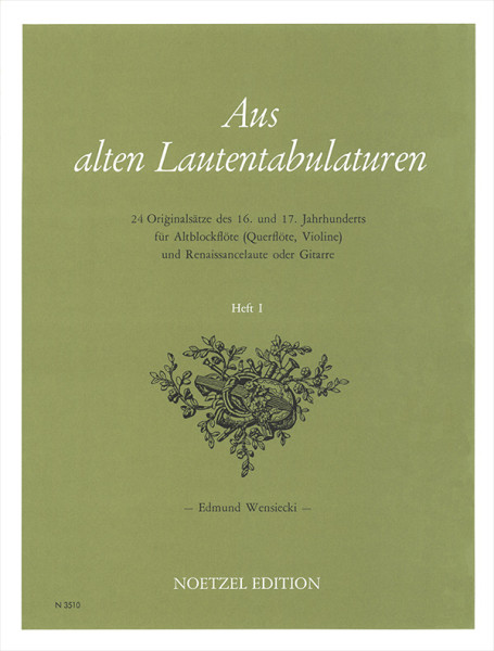 From Early Lute Tablatures, Volume I | Edmund Wensiecki | Heinrichshofen publishing house