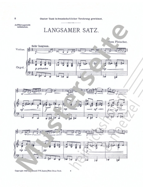 Slow movement in G major