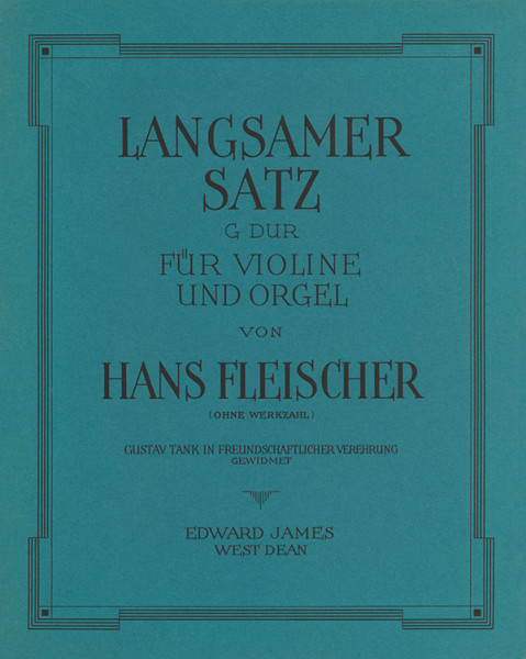 Slow movement in G major | Hans Fleischer | Heinrichshofen publishing house