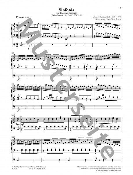 Festive Music for Organ | Hans-Dieter Karras | Heinrichshofen publishing house
