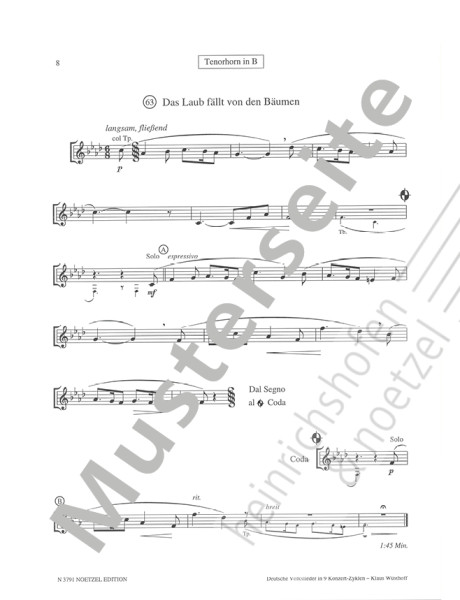 German folk songs in 9 concert cycles III | Klaus Wüsthoff | Heinrichshofen publishing house
