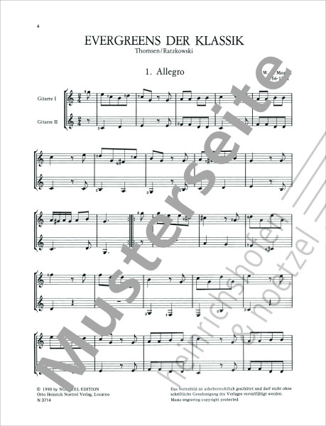 Evergreens of classical music | Thomsen, Ratzkowski | Heinrichshofen publishing house
