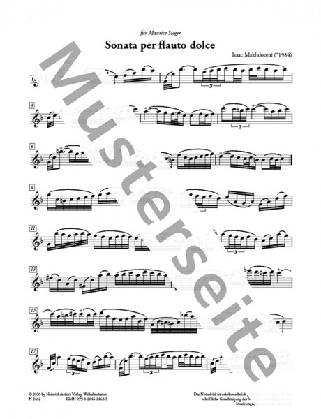 Sonata per Flauto dolce