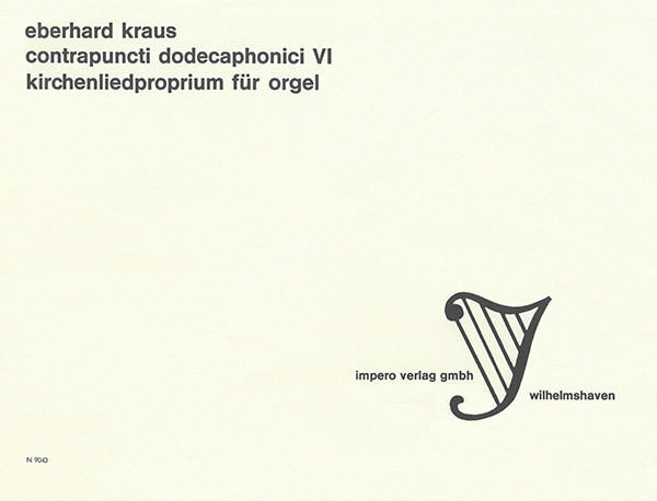 Contrapuncti dodecaphonici VI | Eberhard Kraus | Heinrichshofen publishing house