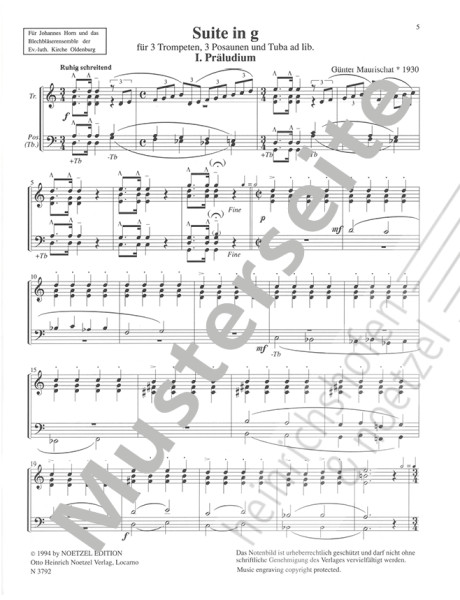 Suite in g | score