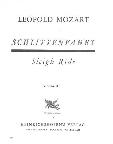 Sleigh Ride | Leopold Mozart | Heinrichshofen publishing house