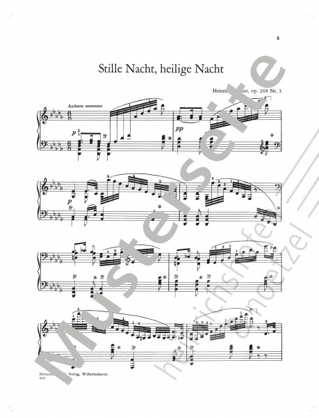 Silent night, holy night, op. 269 Nr. 3 | Heinrich Lichner | Heirnichshofen publishing house