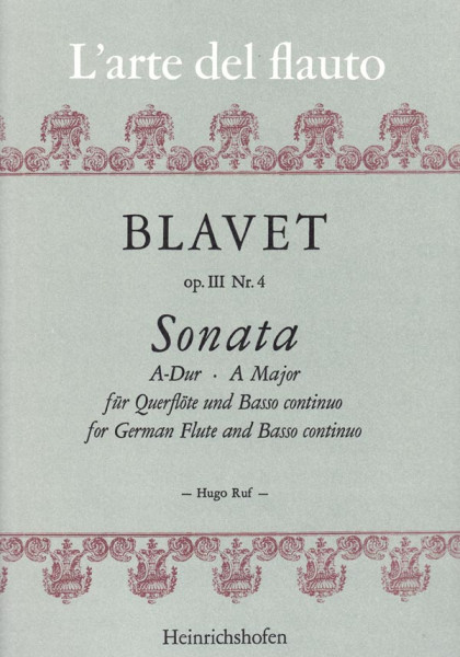 Sonata A major | Michel Blavet | Heinrichshofen publishing house