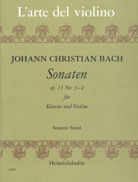 Sonatas op.15 Nr. 3 - 4 | Johann Christian Bach | Heinrichshofen publishing house