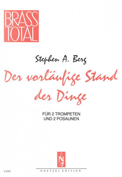 Der vorläufige Stand der Dinge | Stephen A. Berg | Heinrichshofen Verlag