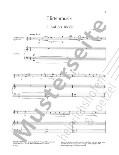 Shepherd's music | Konrad Seckinger | Heinrichshofen publishing house